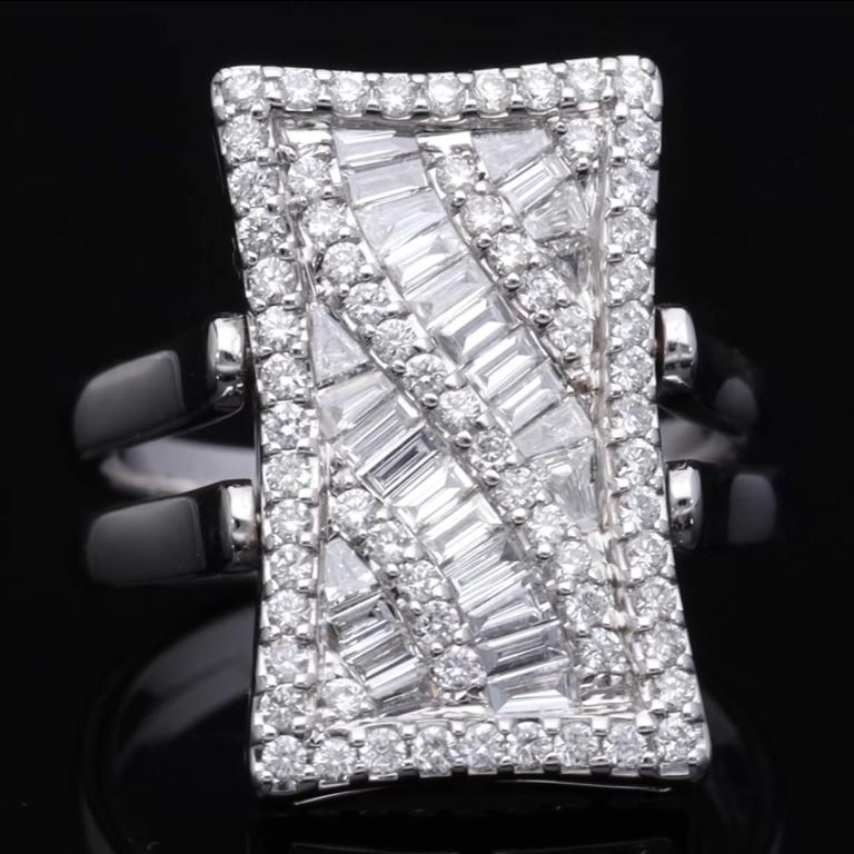 Doppelseitiger Saphir-Diamant-Ring im Zustand „Neu“ im Angebot in Bayazıt, TR