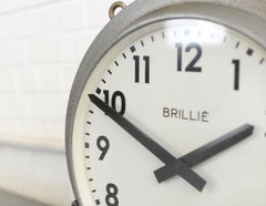 Double Sided Station Clock by Brille, circa 1940s