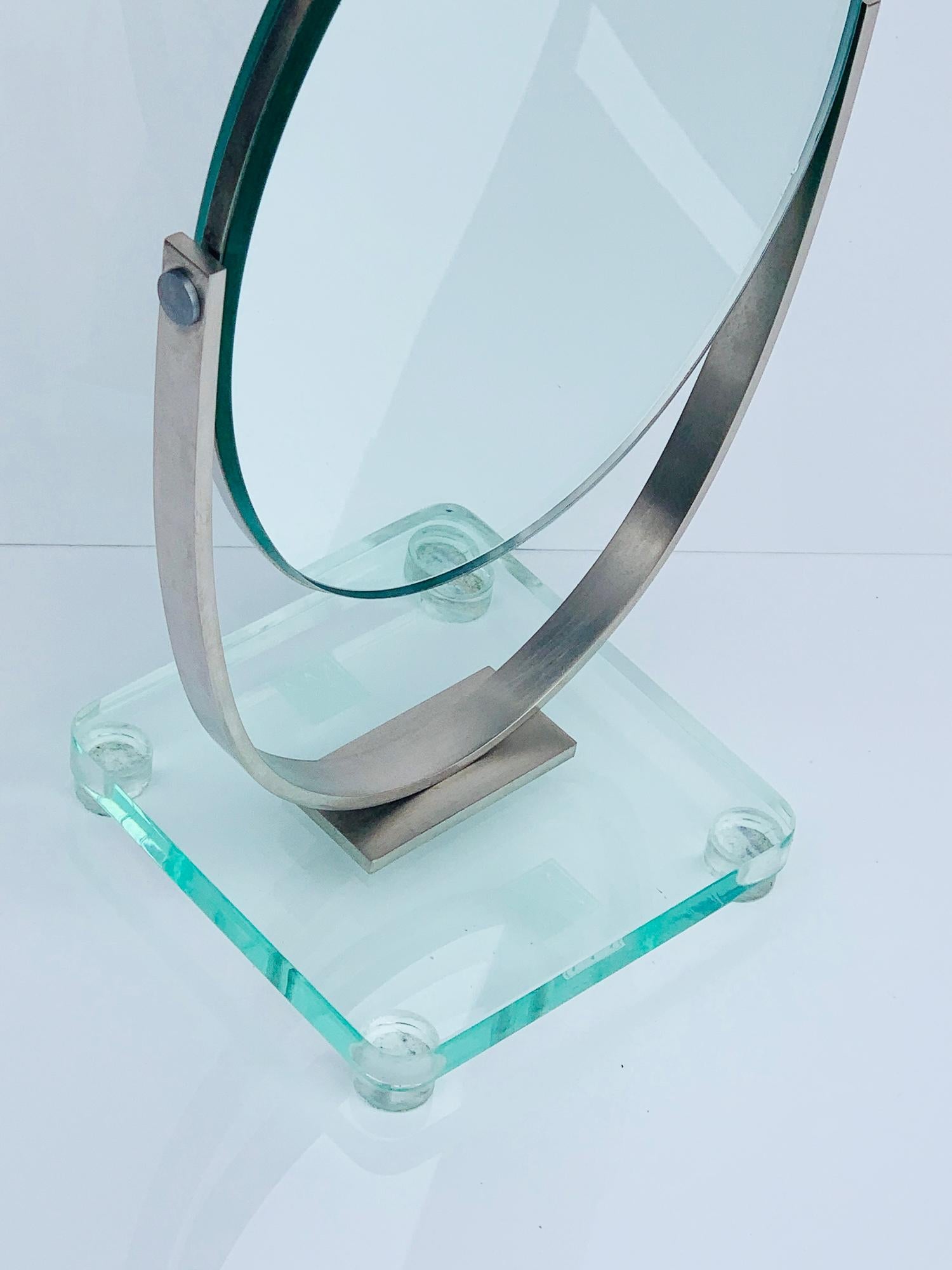Double Sided Vanity Mirror by Charles Hollis Jones For Sale 5