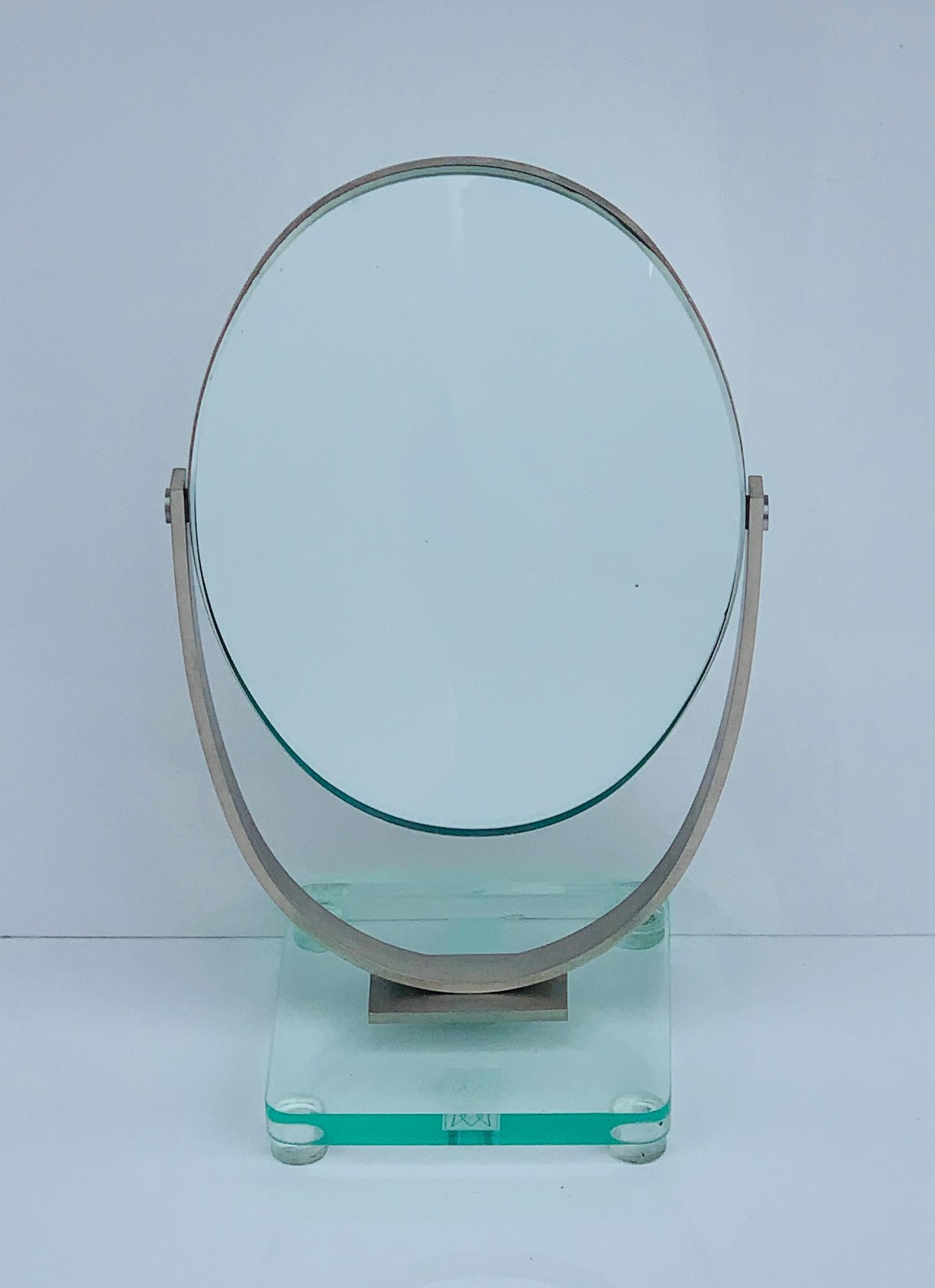 Mid-Century Modern Miroir de coiffeuse à double face par Charles Hollis Jones en vente