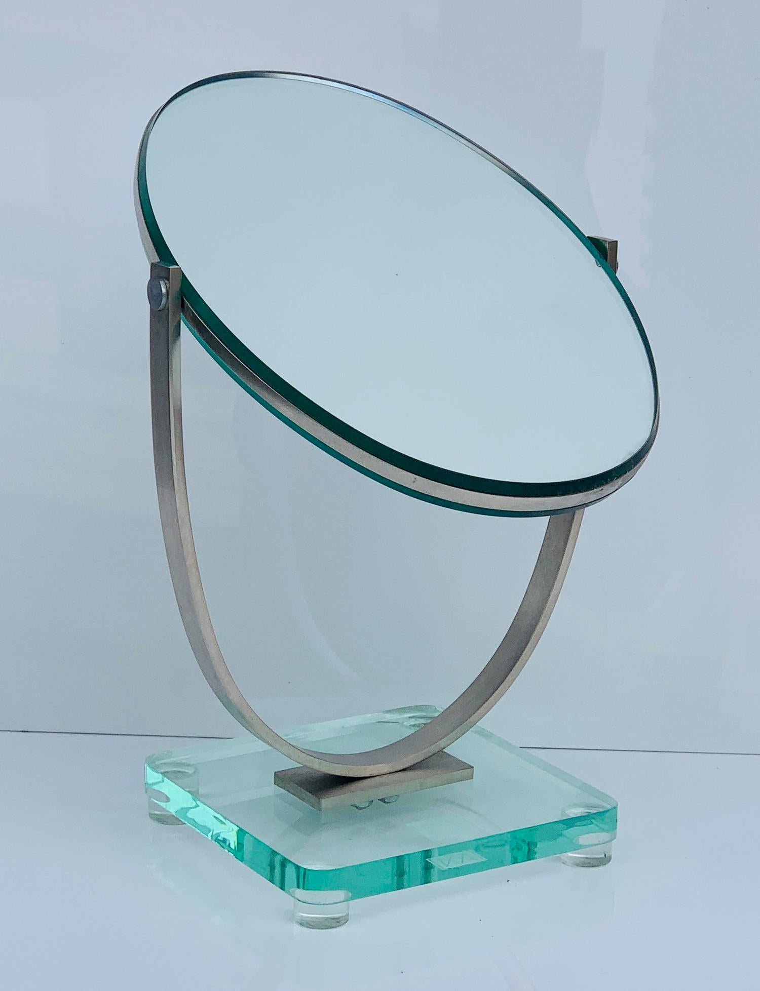Late 20th Century Double Sided Vanity Mirror by Charles Hollis Jones For Sale