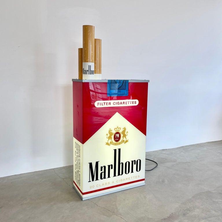 Double Sided Vintage Marlboro Light Up Cigarette Pack, 1990s USA 2