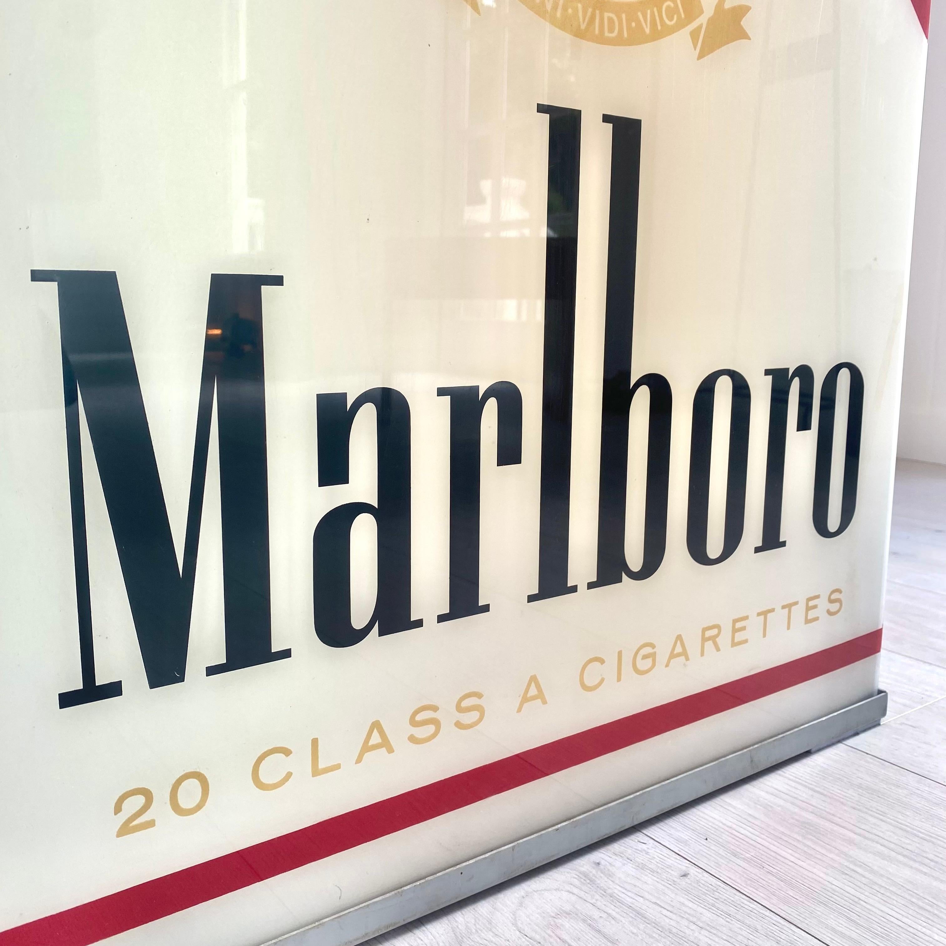Double Sided Vintage Marlboro Light Up Cigarette Pack, 1990s USA 3