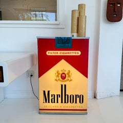 Double Sided Vintage Marlboro Light Up Cigarette Pack, 1990s USA