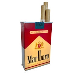Double Sided Vintage Marlboro Light Up Cigarette Pack, 1990s USA
