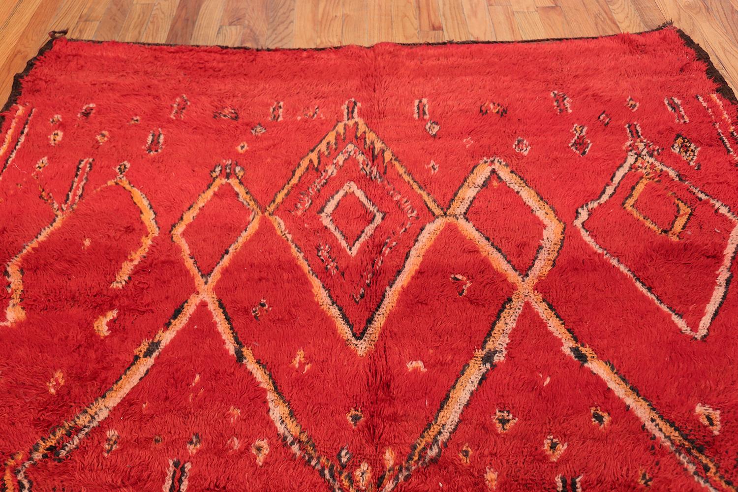 Double-Sided Vintage Moroccan Rug In Excellent Condition In New York, NY