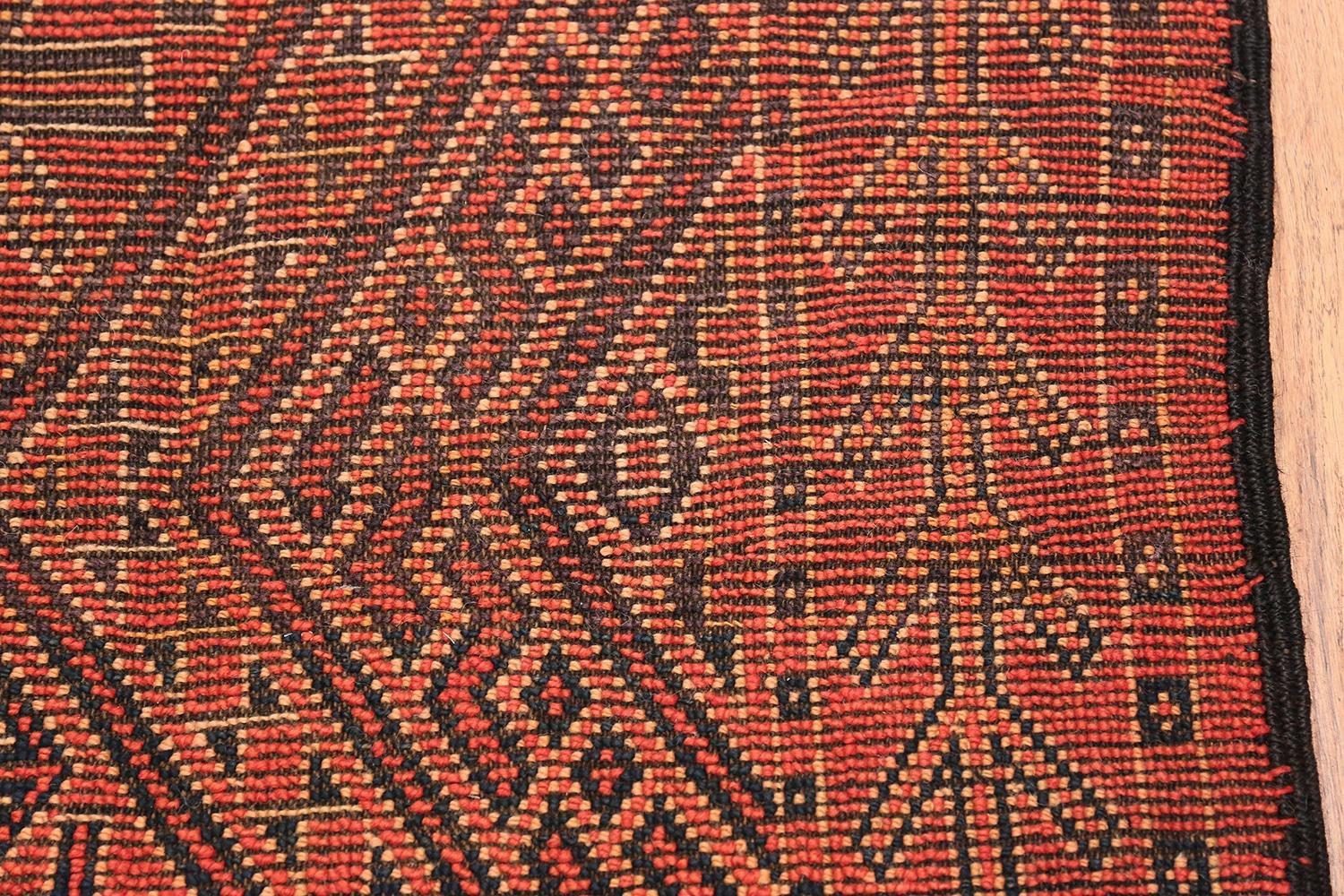 Vintage Red Berber Moroccan Rug. Size: 7 ft x 8 ft 7 in For Sale 3