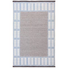 Skandinavischer Kilim-Teppich im Vintage-Stil.  1,93 m x 2,92 m  