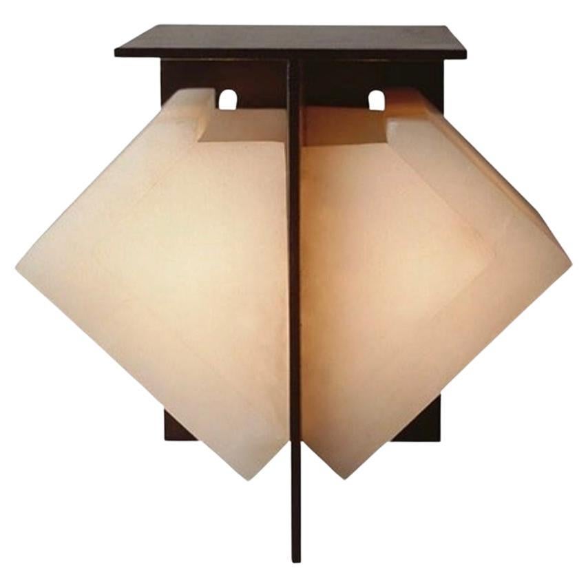Model DMA 120A Double Sided Wall Lamp by Pierre Chareau for MCDE For Sale