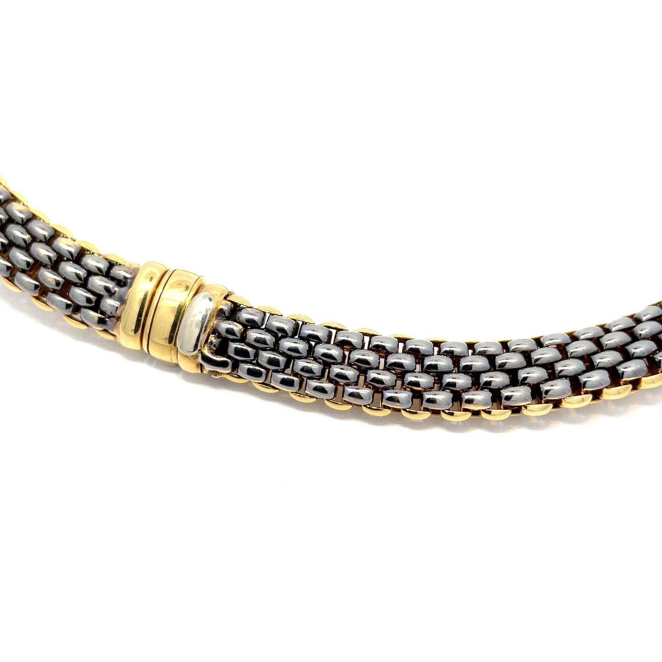 Collier structuré à double face en or 18 carats et perles blanches des mers du Sud Neuf - En vente à Hong Kong, HK