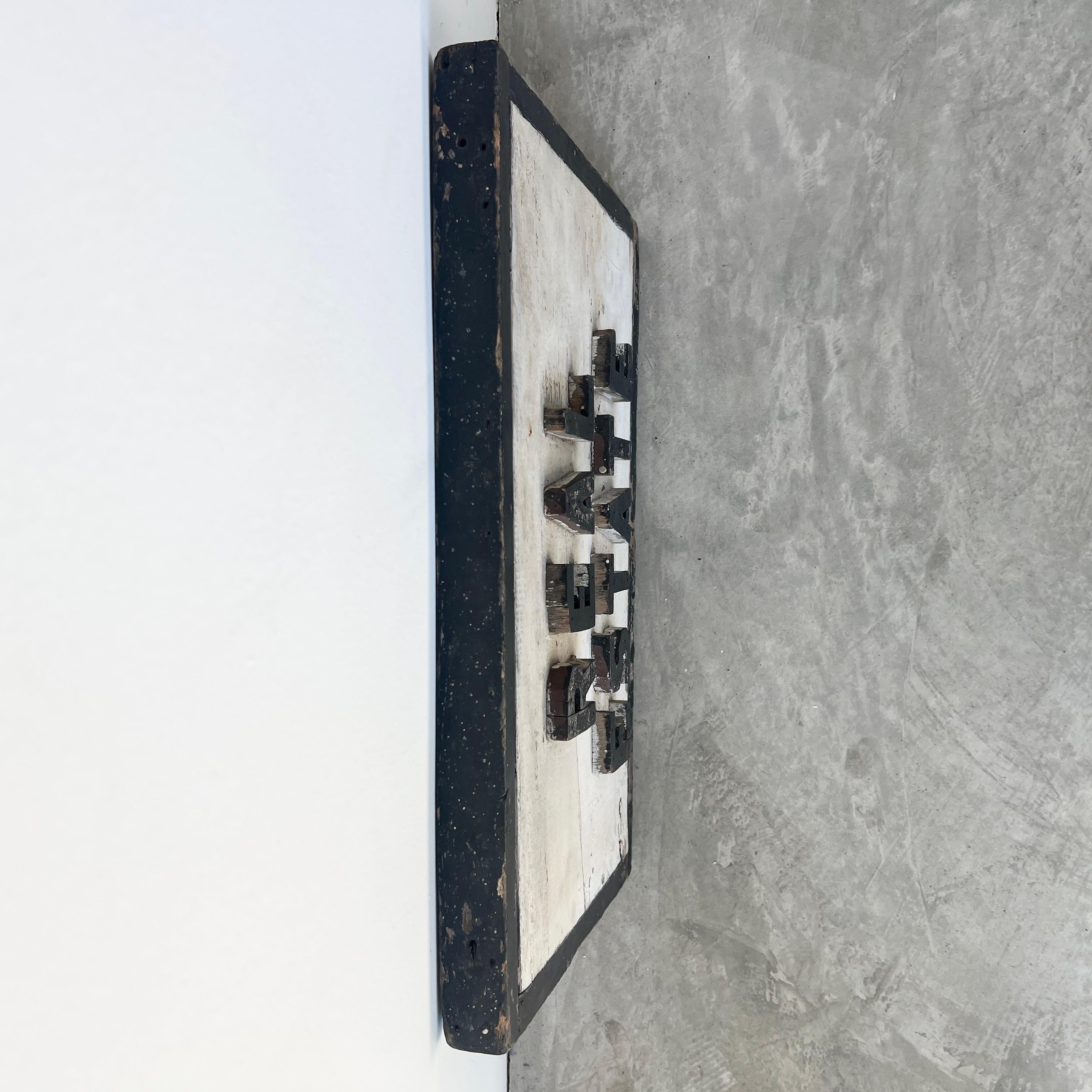 Cartel inmobiliario de madera de doble cara, años 40 EE.UU. en venta 1