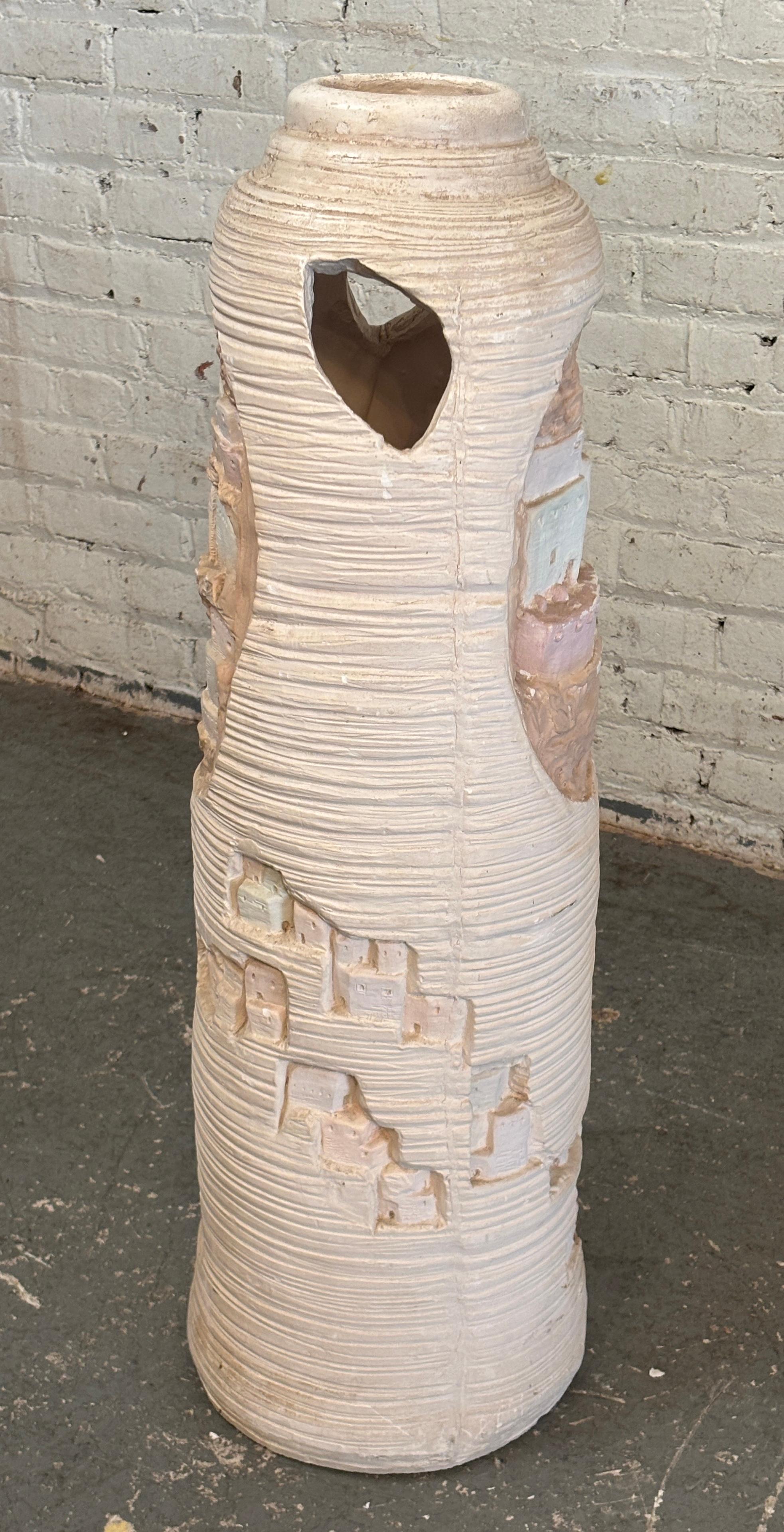 Amérindien Vase Zuni Pueblo double face en vente