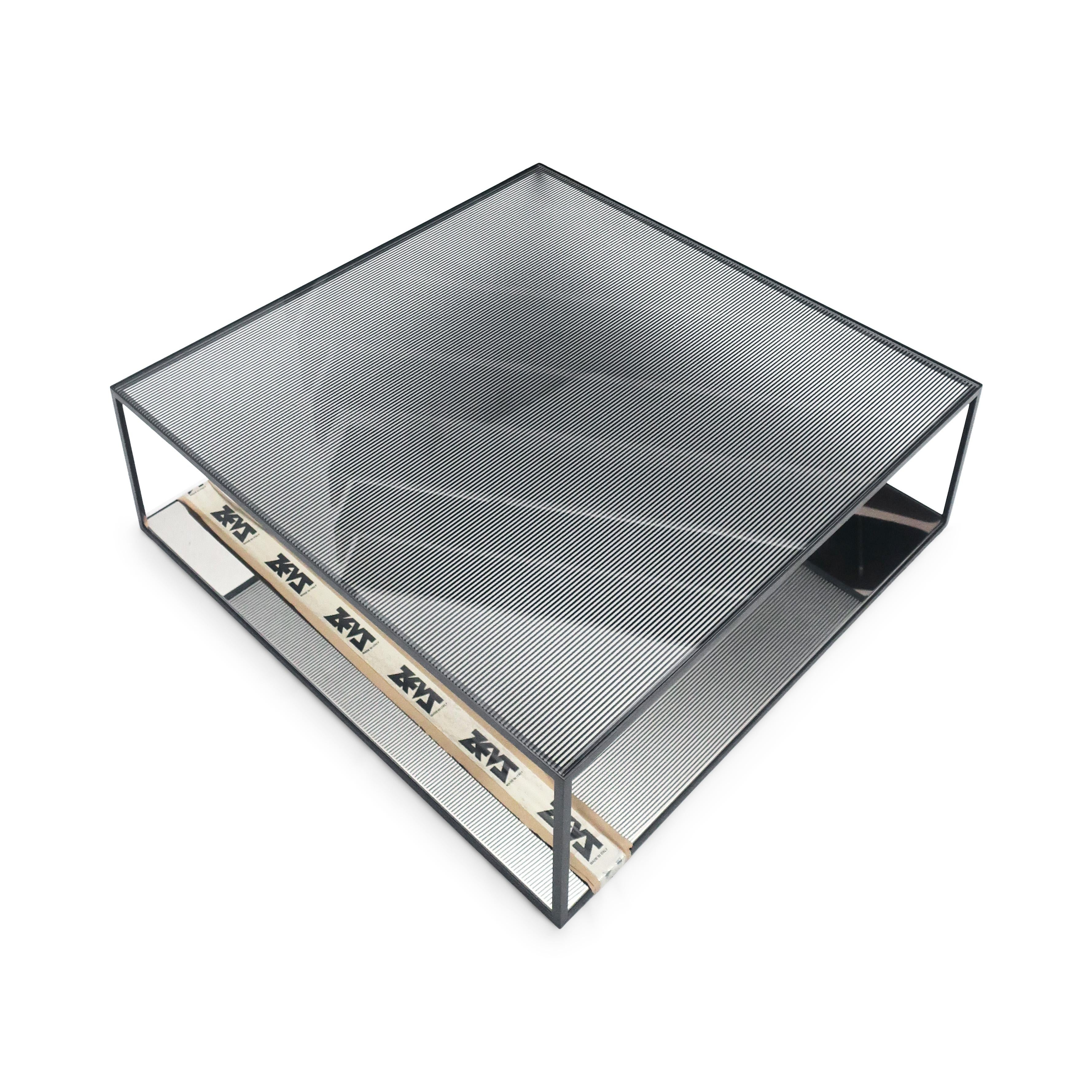 Double Skin Coffee Table by Maurizio Peregalli for Zeus Noto In Good Condition In Brooklyn, NY