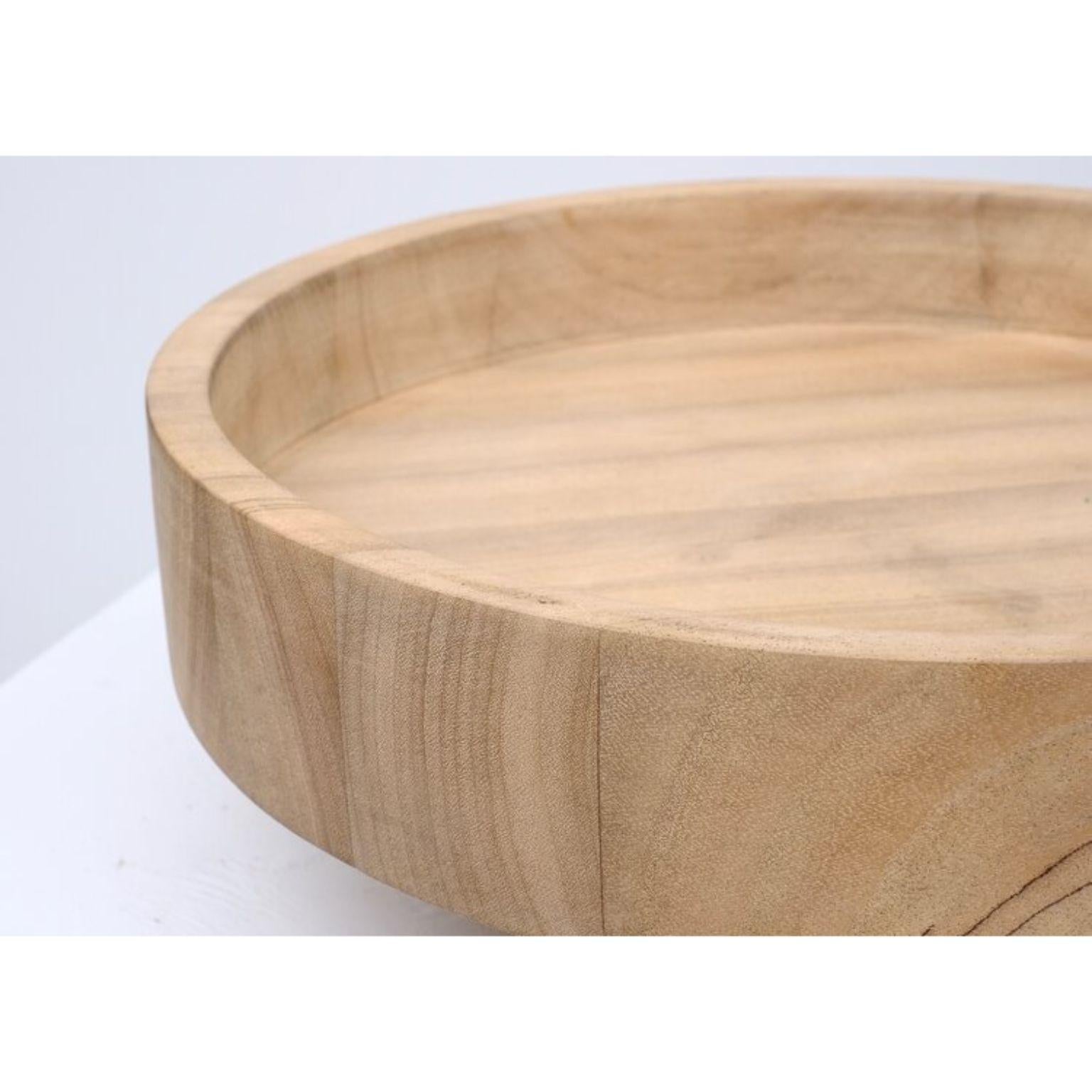 Modern Double Slatted Tray Natural by Arno Declercq For Sale