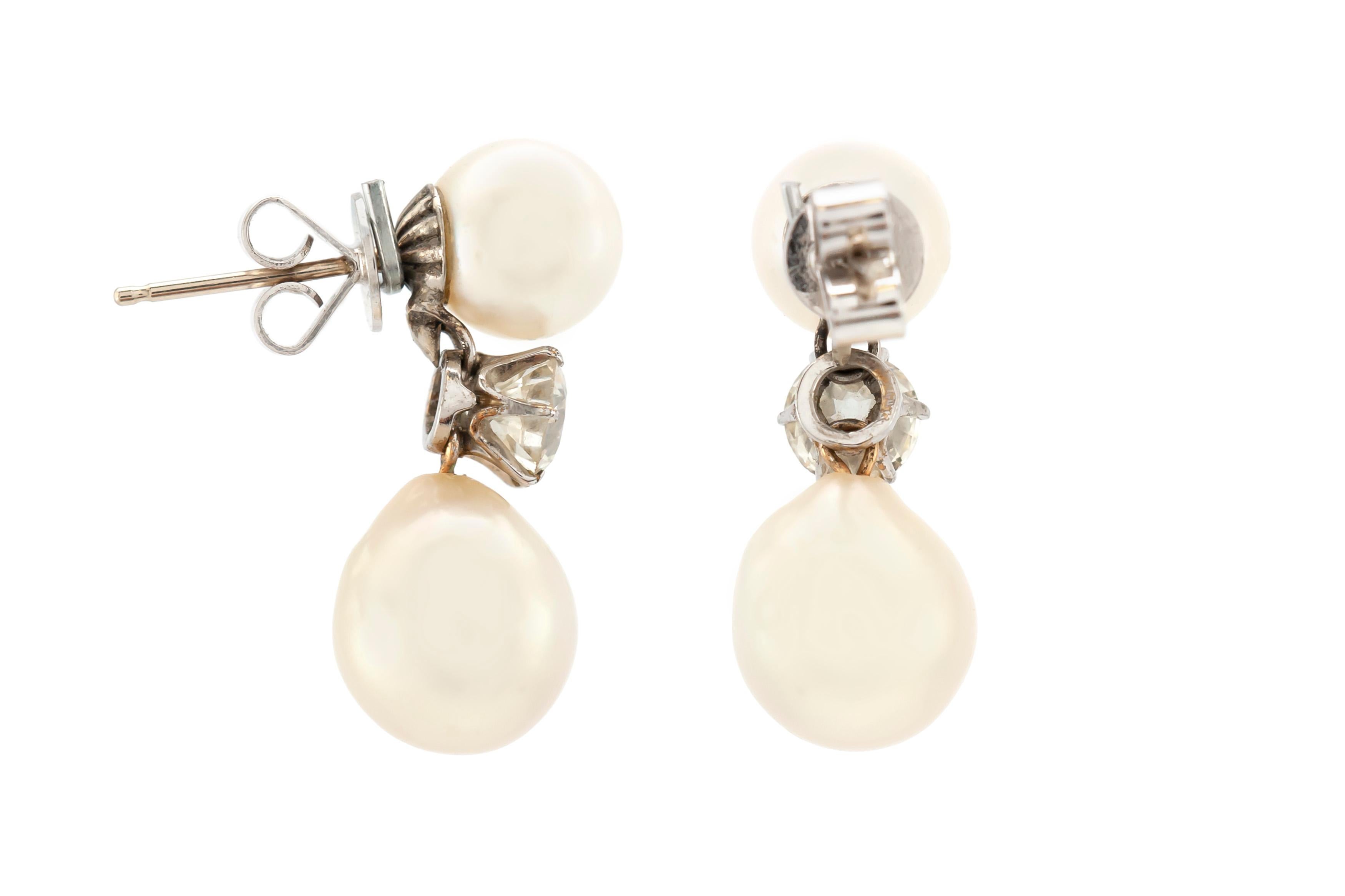 small pearl drop earrings