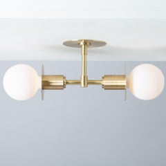 Double Sphere Disc Flush Mount Ceiling Light