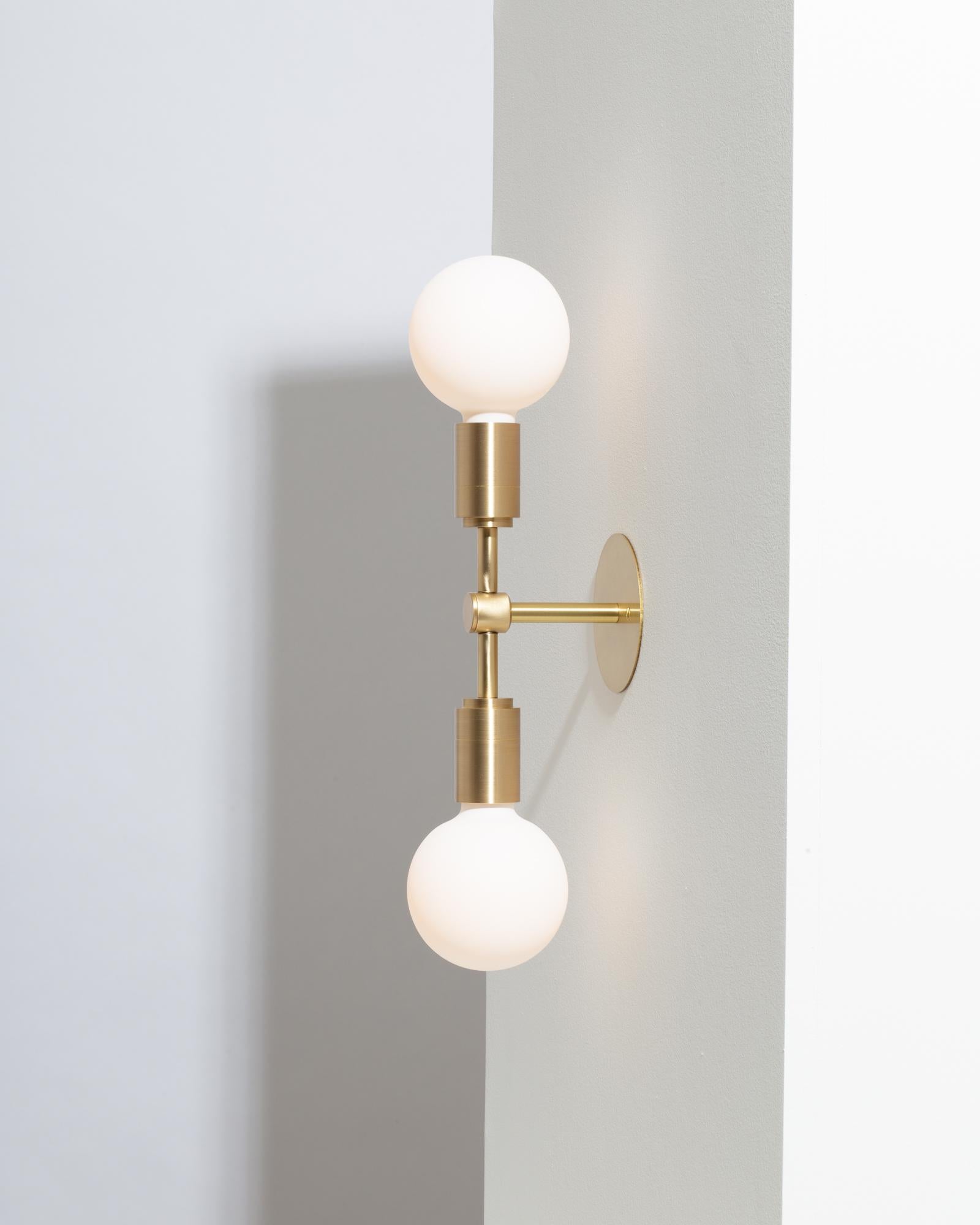 Double Sphere Flush Mount Wall Light Sconce For Sale 2