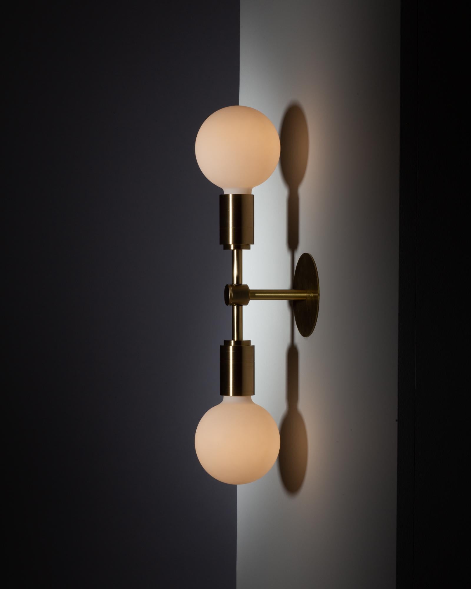Double Sphere Flush Mount Wall Light Sconce For Sale 6