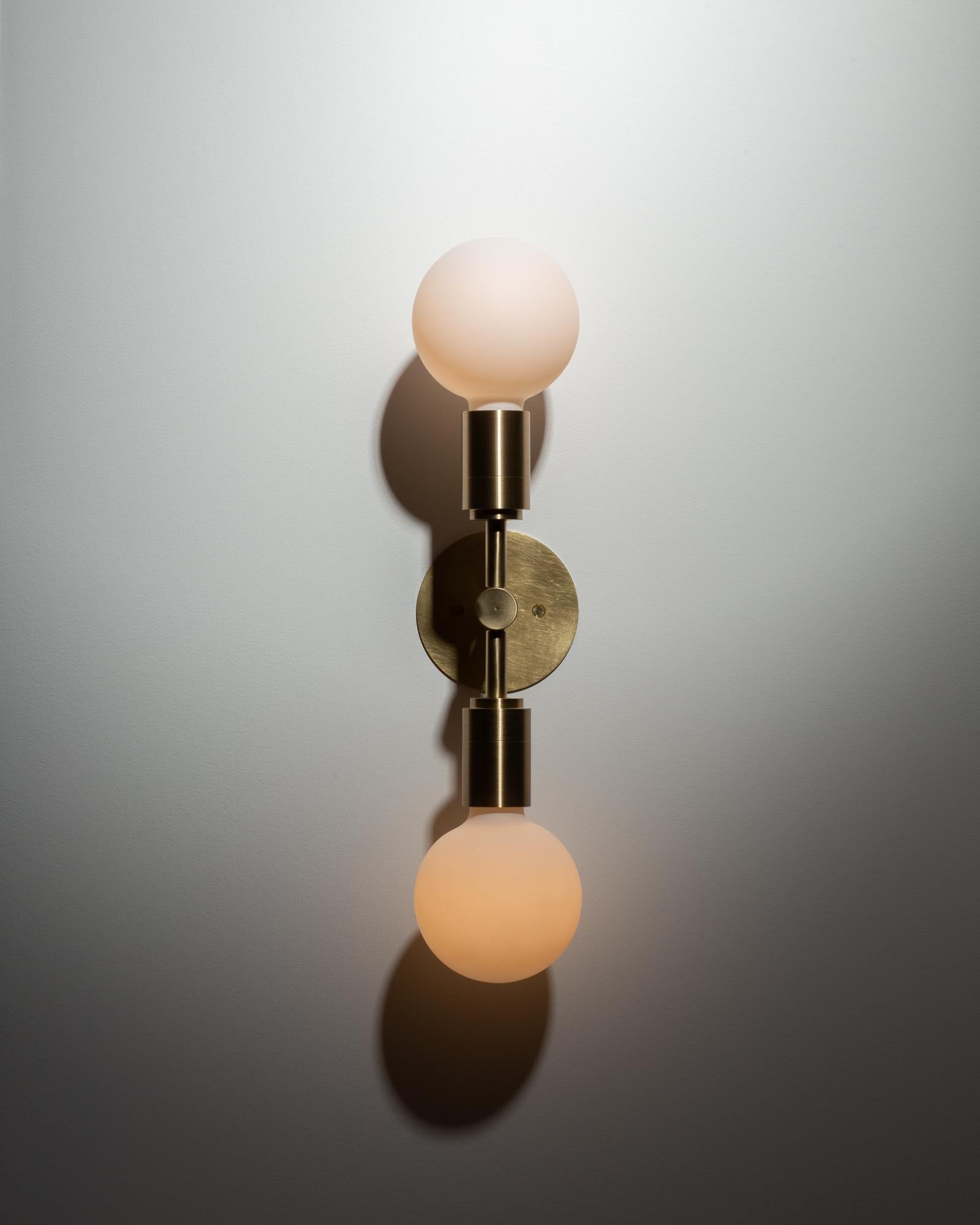 Double Sphere Flush Mount Wall Light Sconce For Sale 8