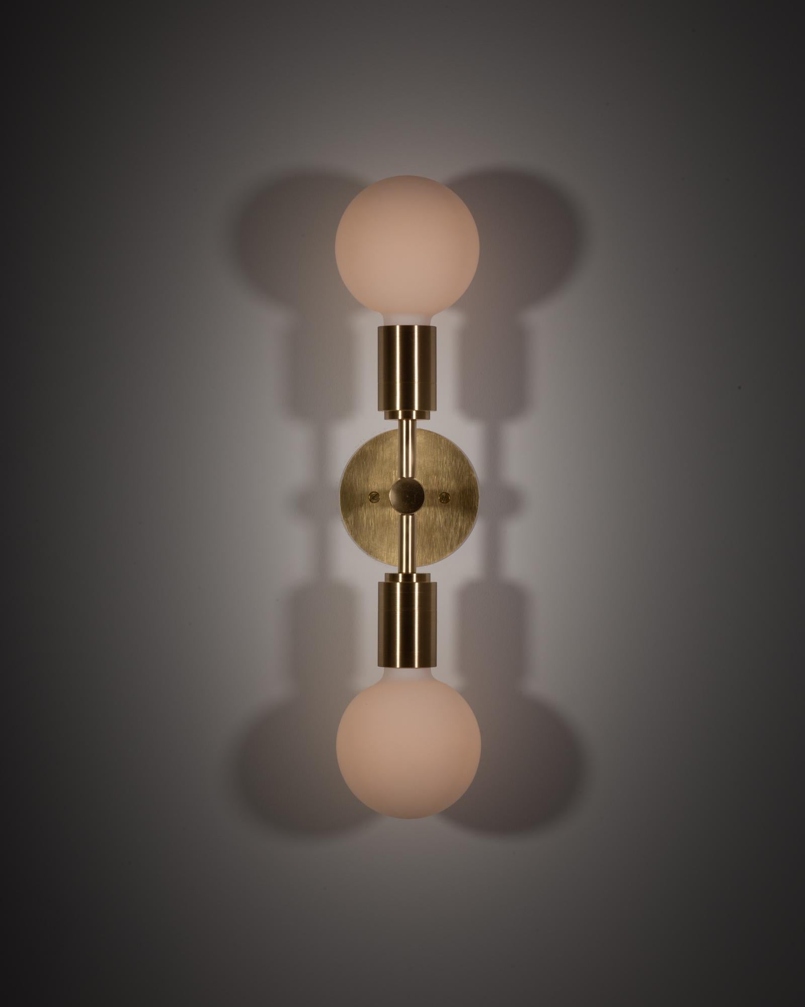 Double Sphere Flush Mount Wall Light Sconce For Sale 9