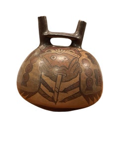 Double Spout and Bridge Vessel Nasca, Peru, 200-600 BCE