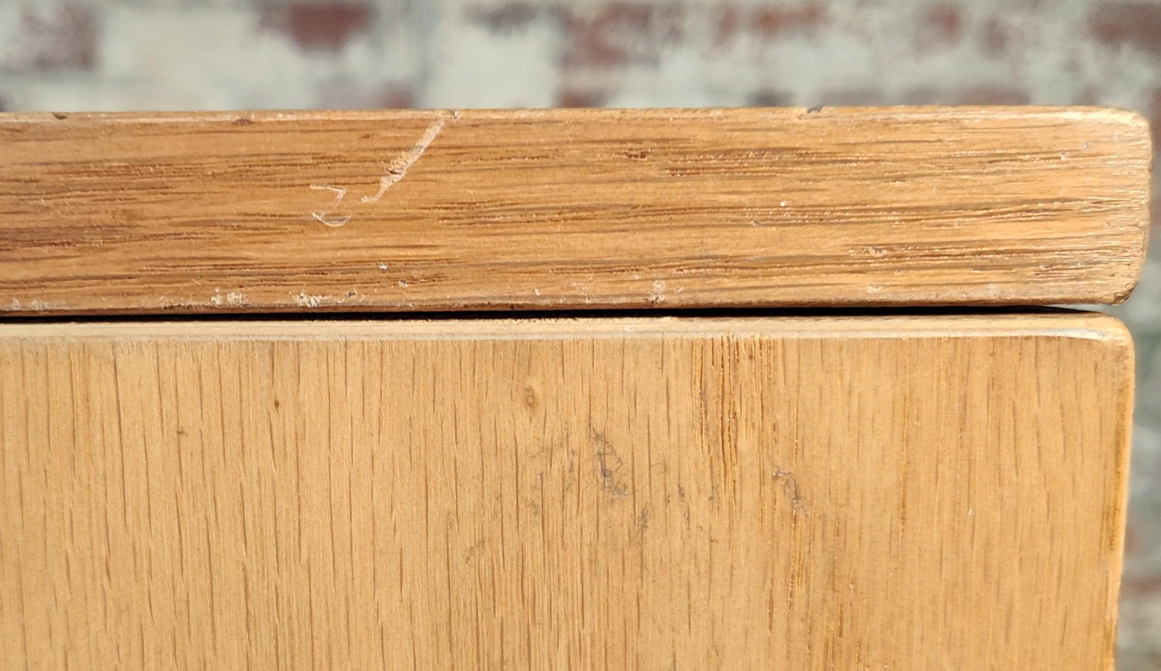 Double Stack Oak Flat File Cabinet 10