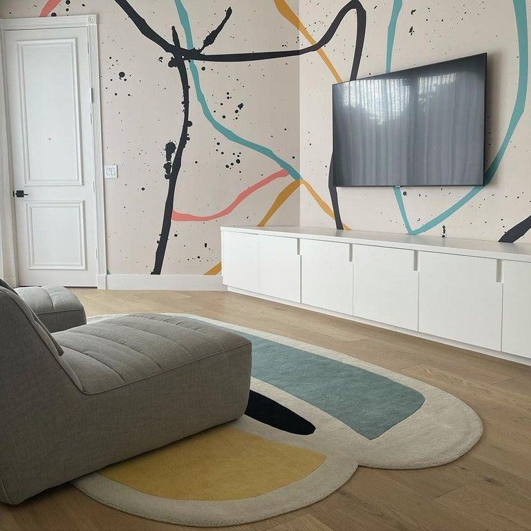 XXIe siècle et contemporain Tapis moyen à double emplacement d'Art & Loom en vente