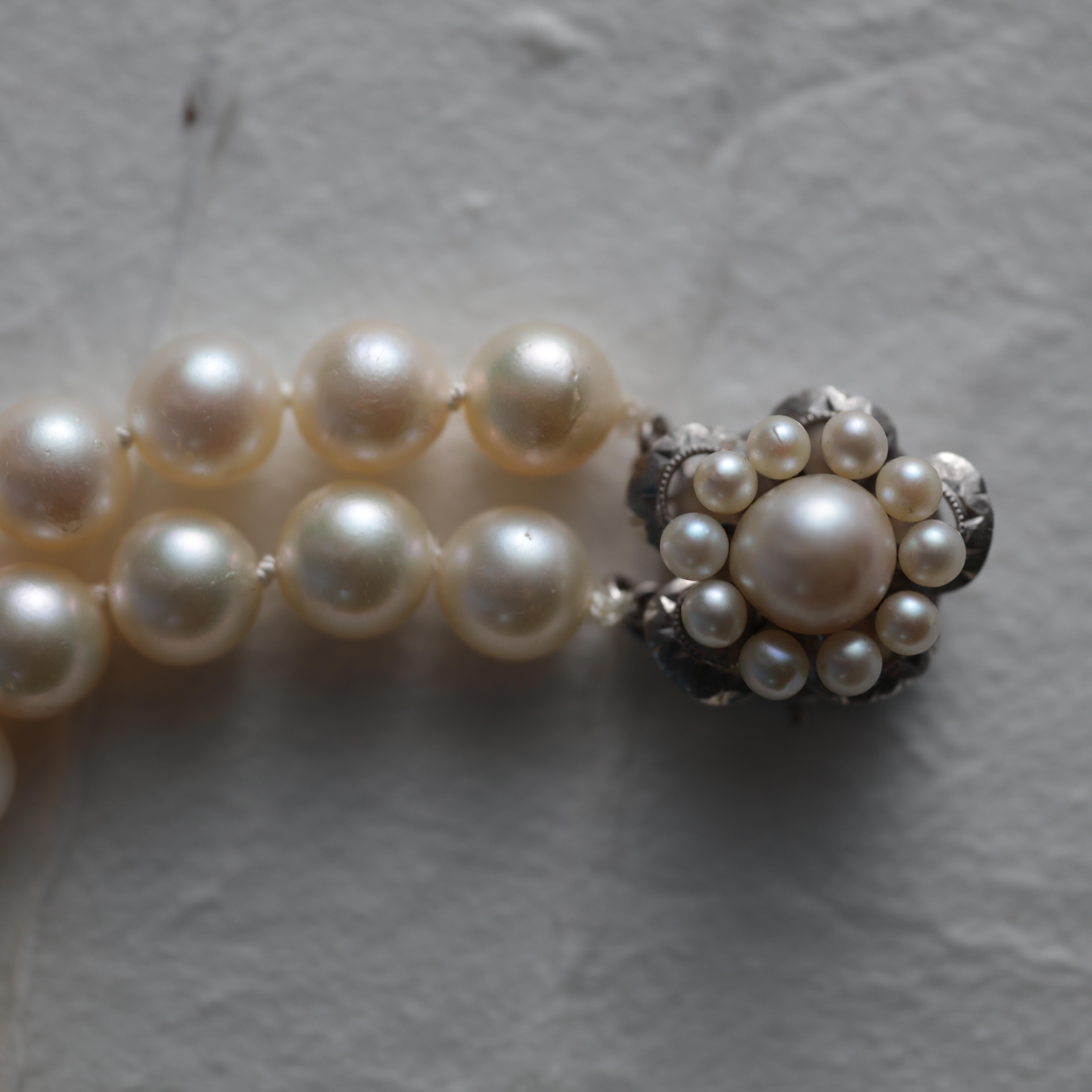 Double Strand Akoya Pearl Necklace 5