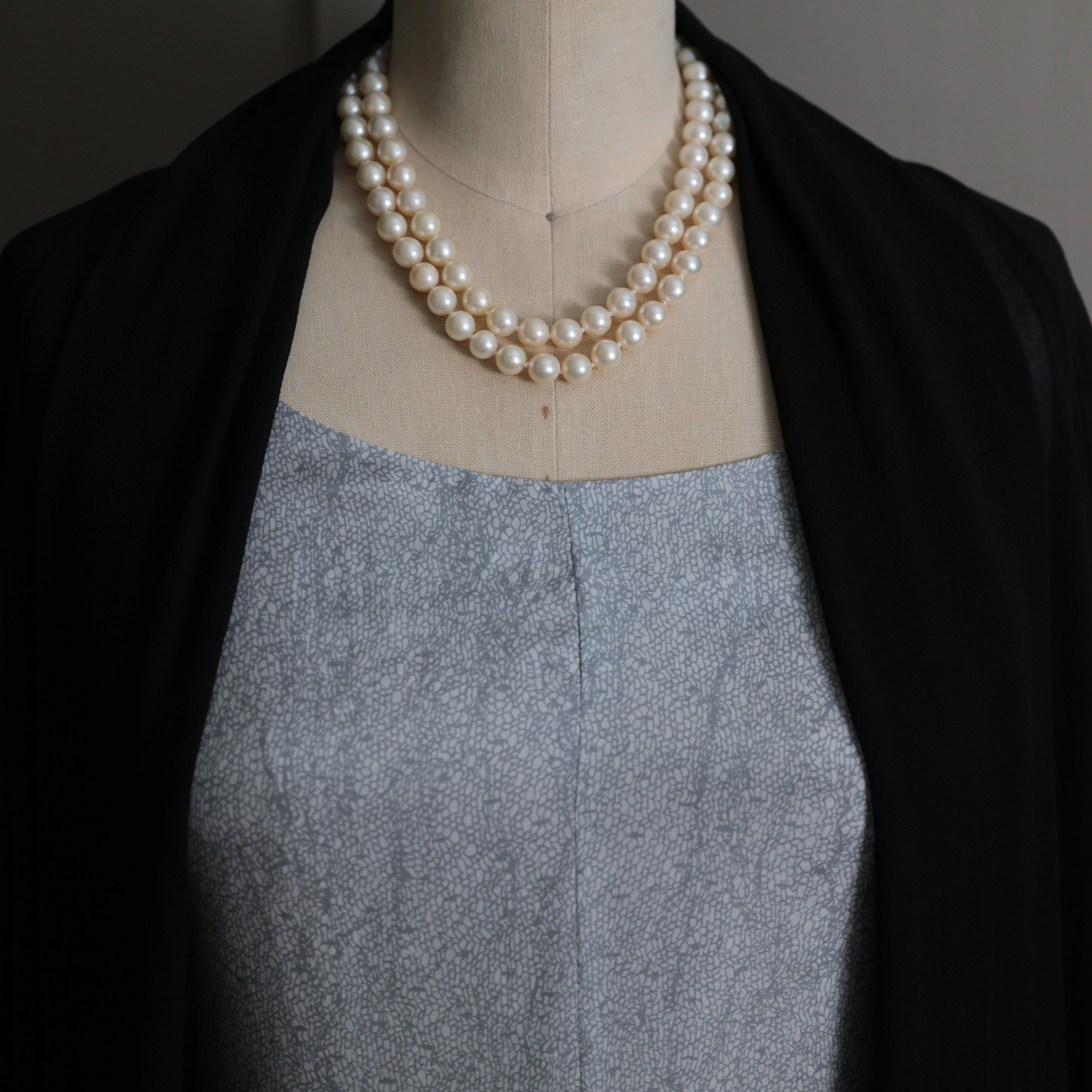 Double Strand Akoya Pearl Necklace 6