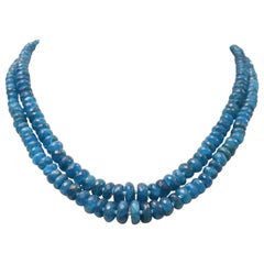 Double Strand Apatite Beaded Necklace