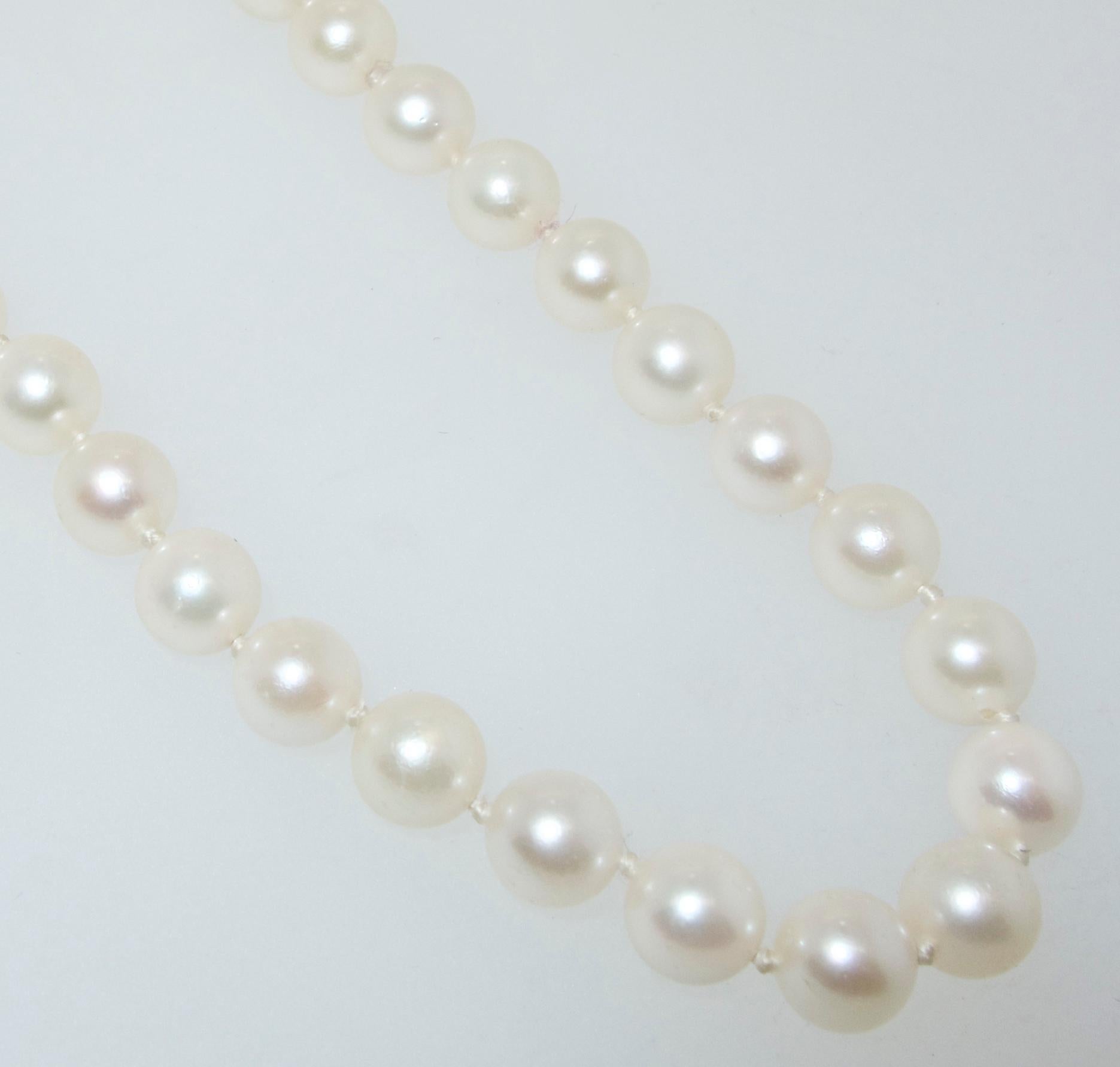 Women's or Men's Double Strand of Fine Cultured Akoya Pearls