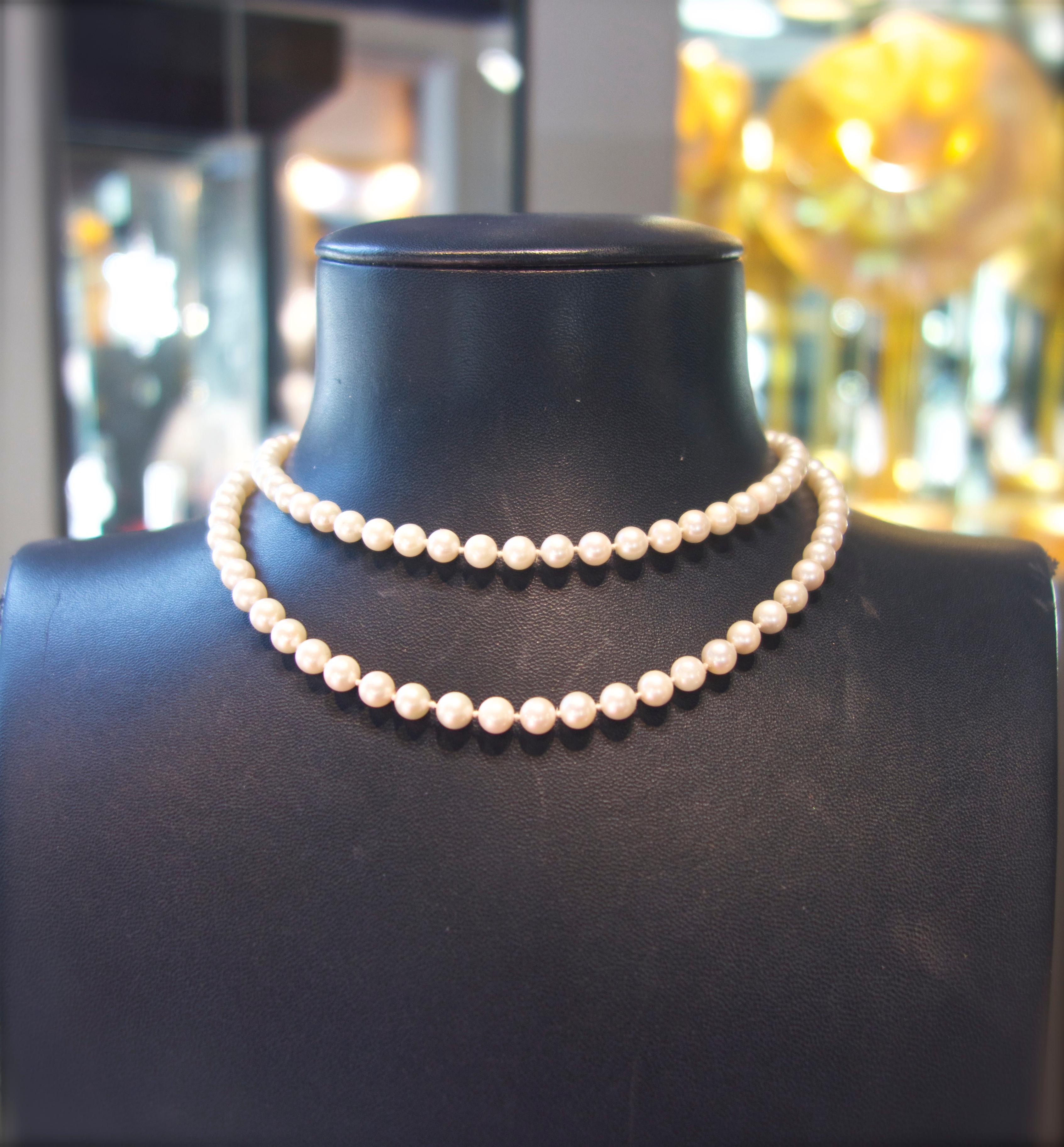 Double Strand of Fine Cultured Akoya Pearls 3