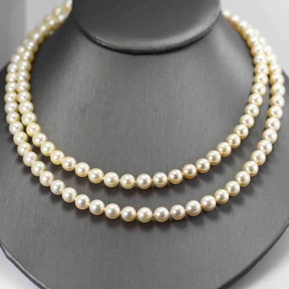 Collier de perles à double rang 22
