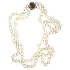 Double-Strand Pearl Necklace