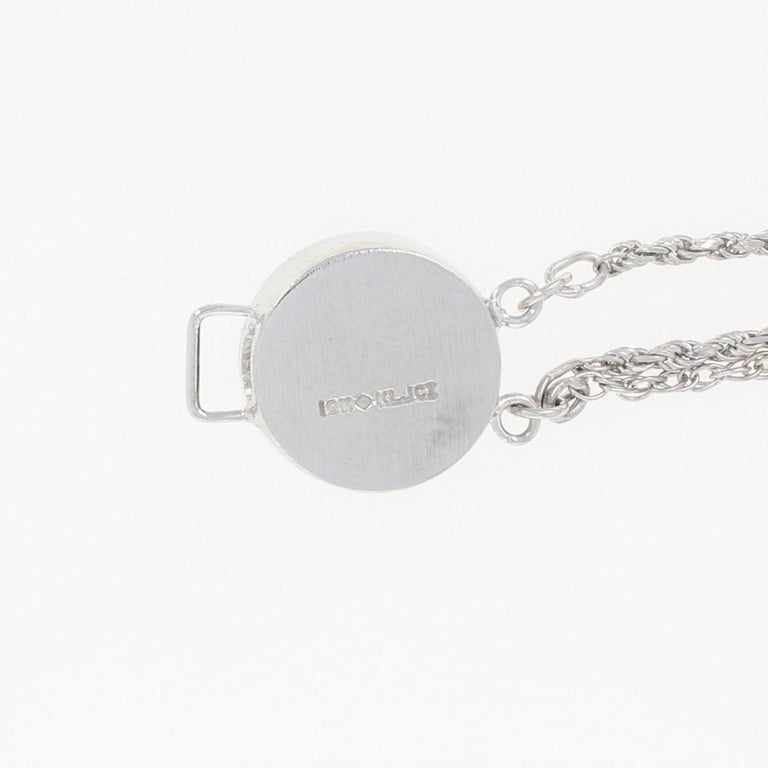 DoubleStrand Rope Chain Bracelet, 10k Gold Diamond Accents Round Cut