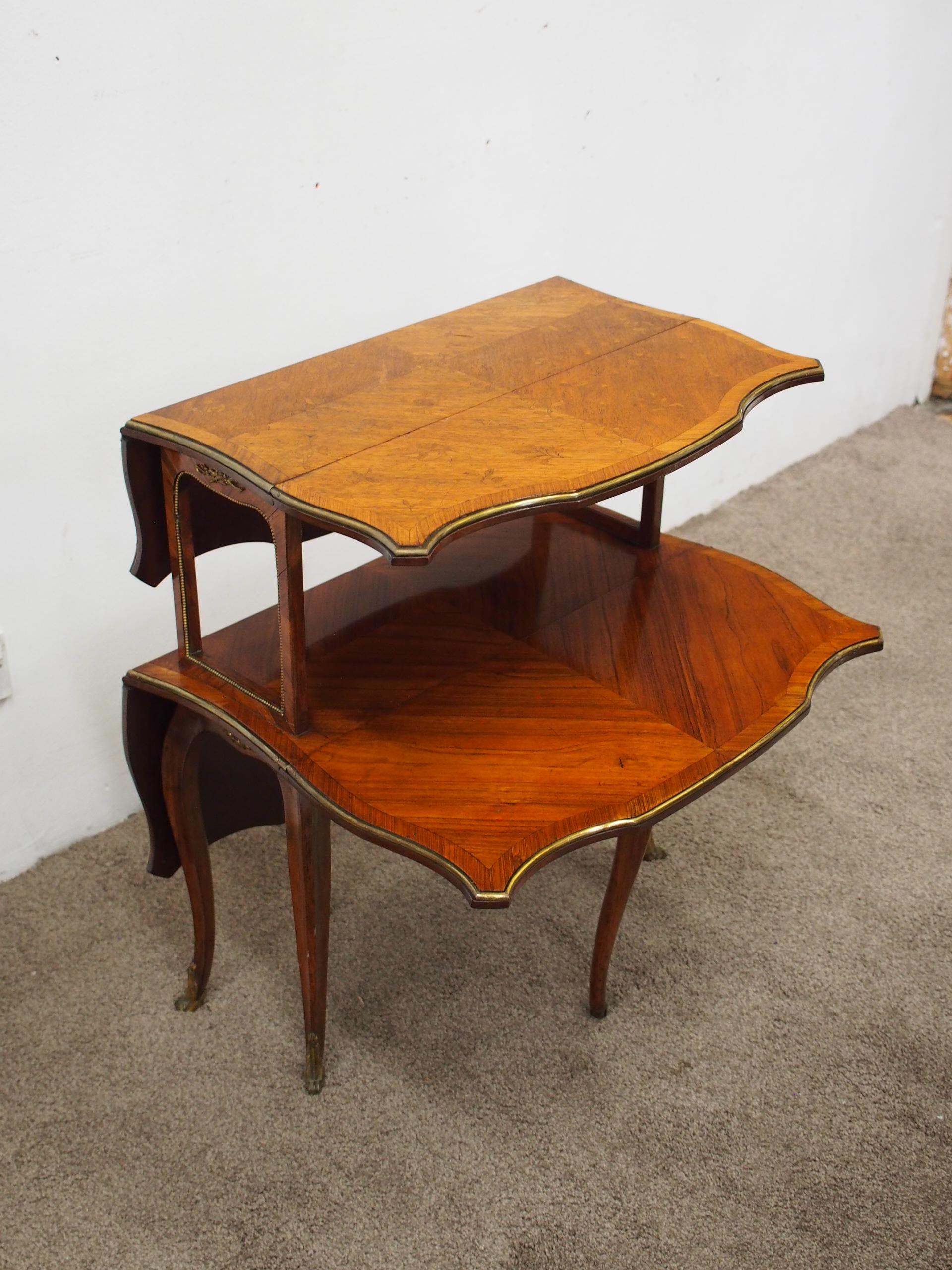 Rosewood Double Sutherland Tea Table by Morison of Edinburgh, circa 1890 For Sale
