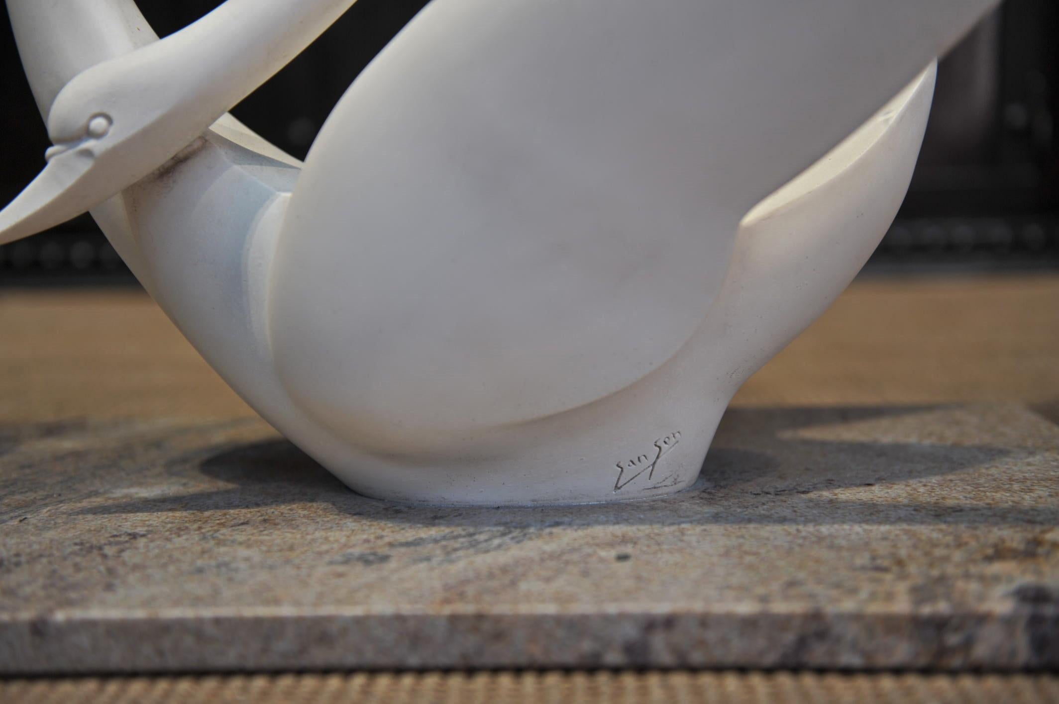French Double Swan Coffee Table by Maison Jansen, circa 1960 For Sale