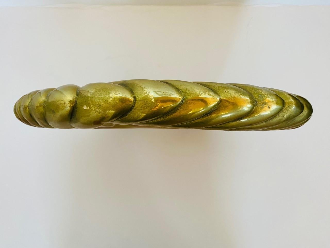Double Swan Dolbi Cashier Vintage Brass Sculpture 1980s For Sale 1