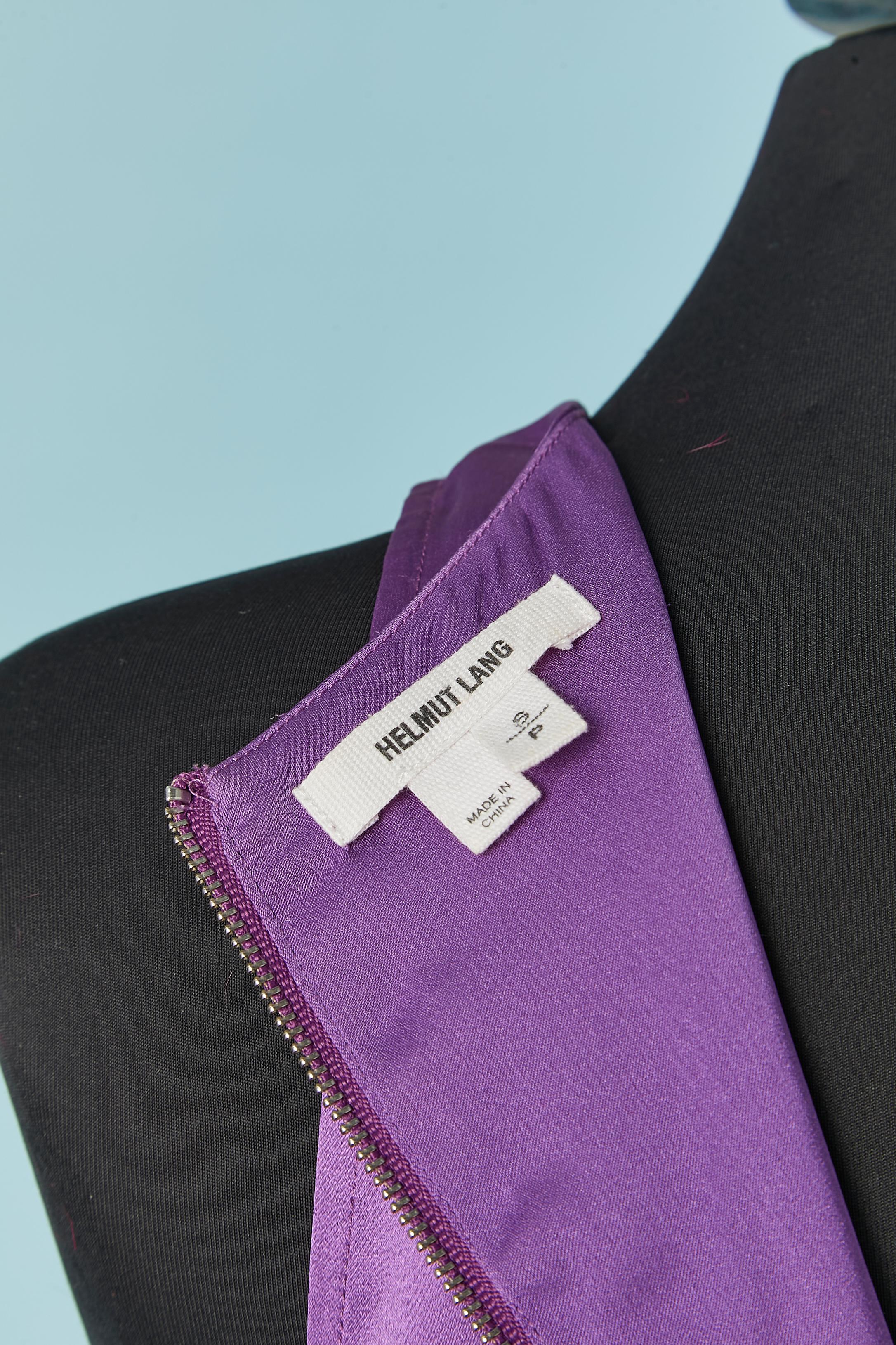 Women's Double tank top in purple silk Helmut Lang For Sale