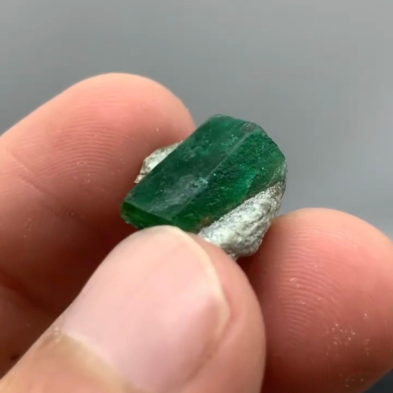 Informations sur le produit :

Type de spécimen : Cristaux d'émeraude sur calcite
Poids : 3 grammes
Dimensions : H : 2 x L : 1,5 x P : 1 cm : H : 2 x L : 1,5 x P : 1 cm
Origine : Vallée de Swat, province de KPK, Pakistan
Traitement :