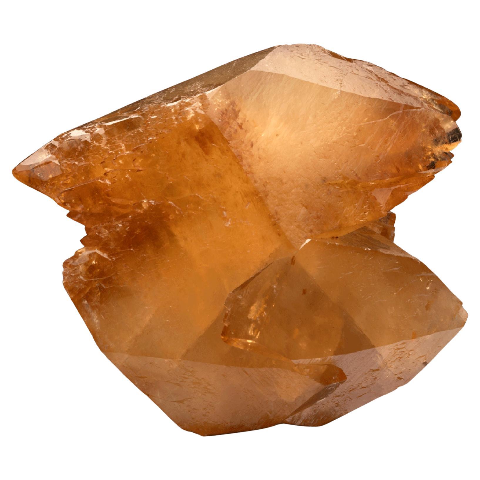 Double Terminated Golden Calcite From Elmwood Mine For Sale