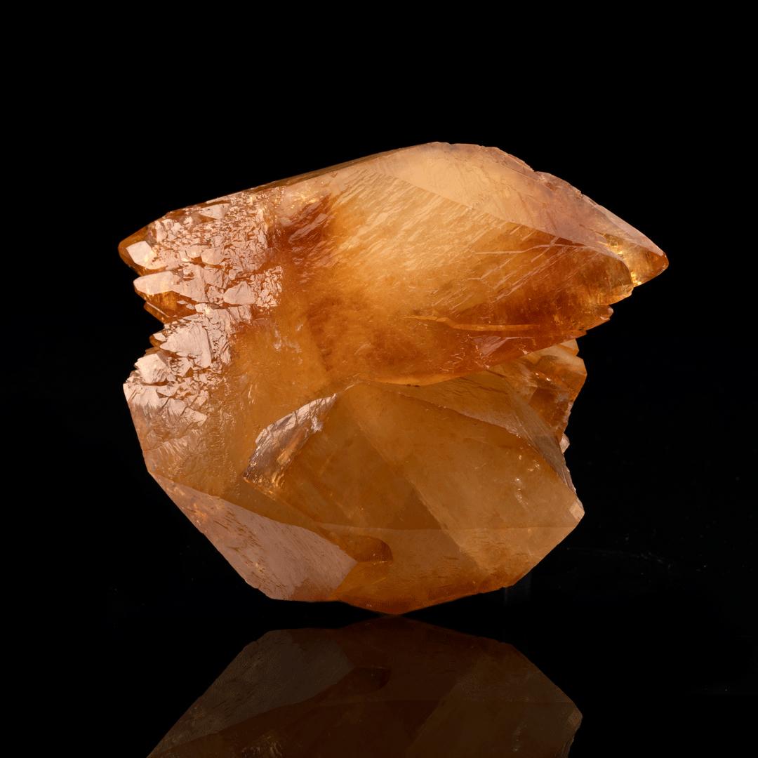 American Double Terminated Golden Calcite From Elmwood Mine, Tennessee // 3.28 Lb. For Sale