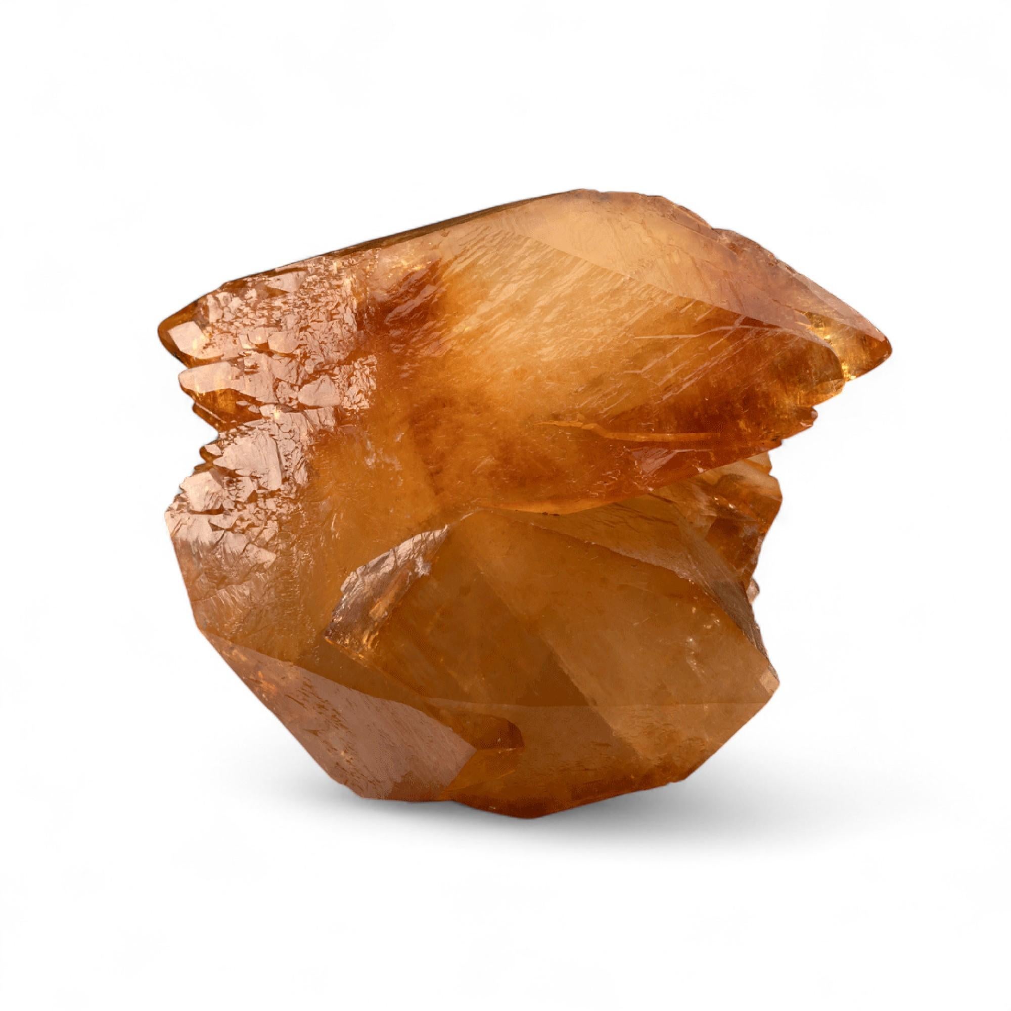 Double Terminated Golden Calcite From Elmwood Mine For Sale 1