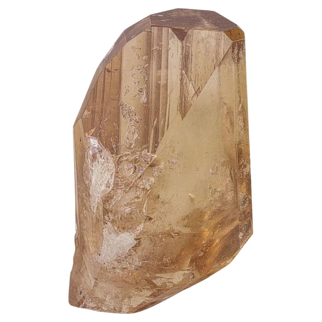 Crystal topaze multifacettes avec transparence du Pakistan