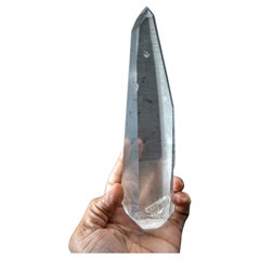 Double Terminated Natural Lemurian Quartz Crystal from Brazil (1.25 lbs)