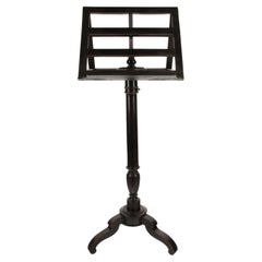 Double the Music: 19th-Century Black Lacquered Dual-Sided Stand
