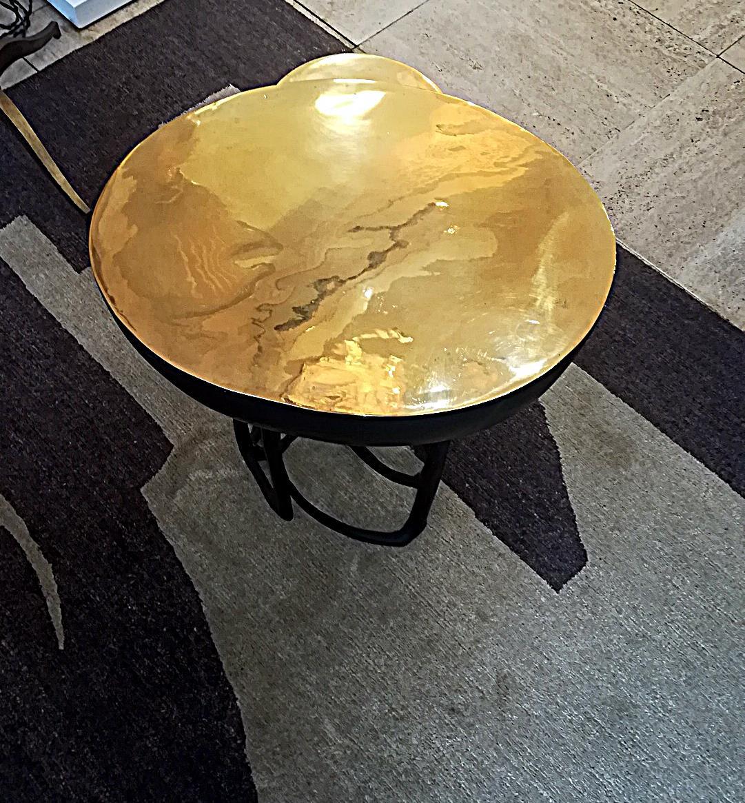 Double Top Bronze Side Table 6