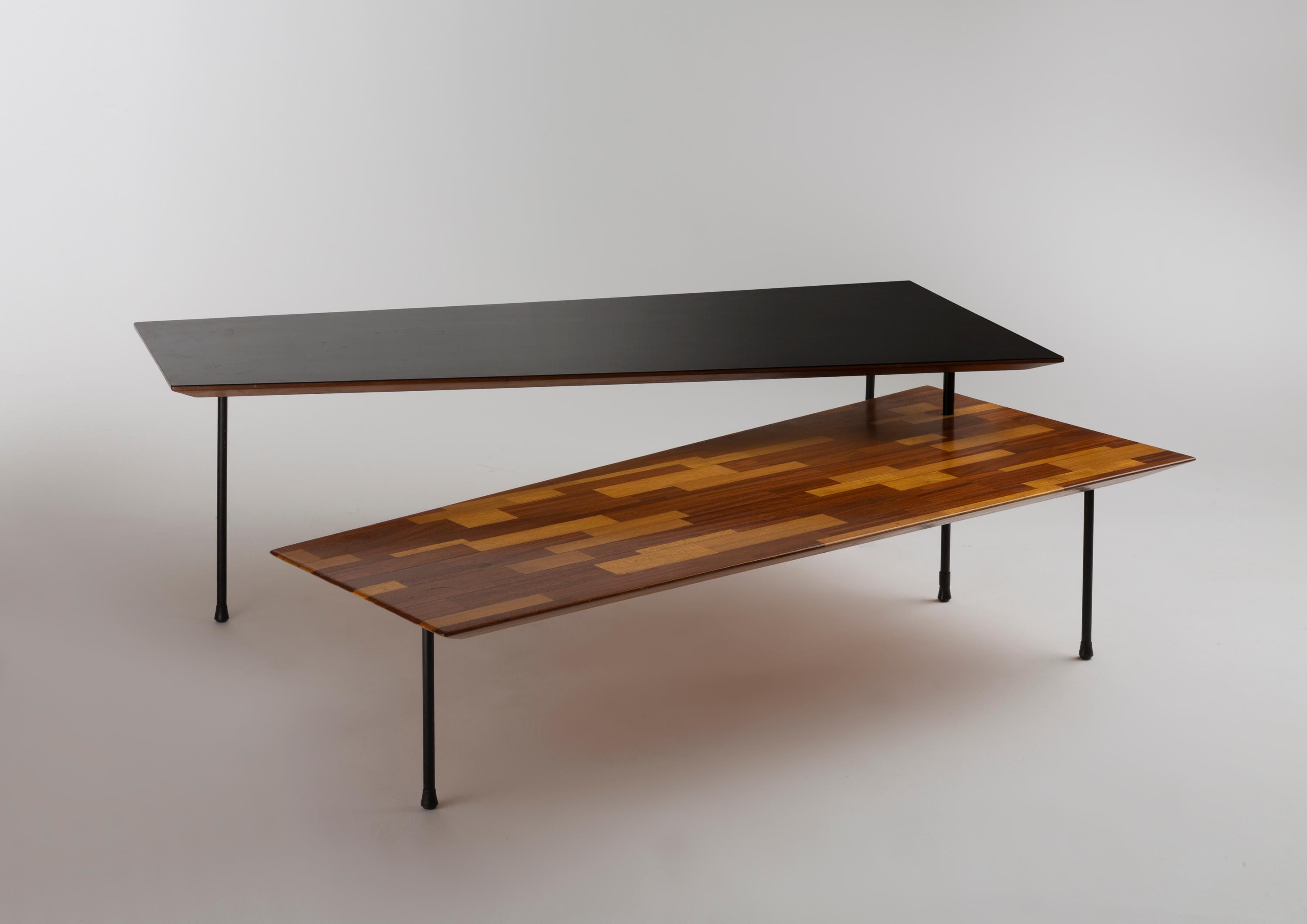 Mid-Century Modern Double Top Coffee Table Attributed to Taichiro Nakai For Sale