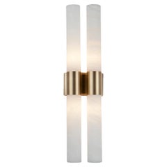 Double Tube Alabaster Wall Lamp