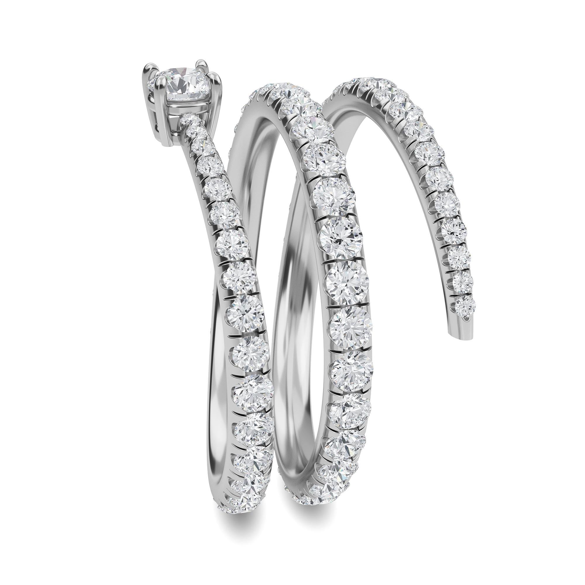 For Sale:  Double-Twist Serpentine in Round Ring By Rupali Adani Fine Jewellery 4